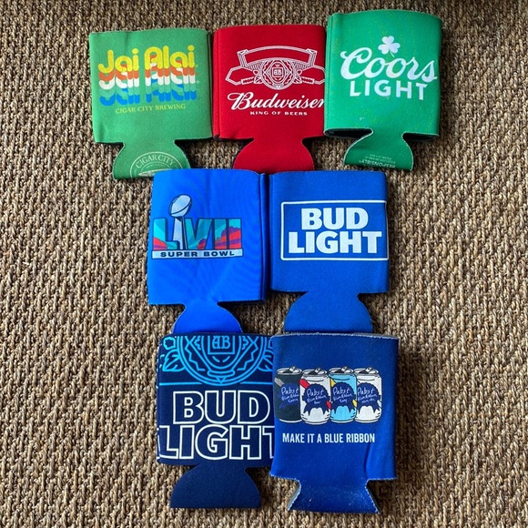 Budweiser Other - 7 beer can koozie bundle